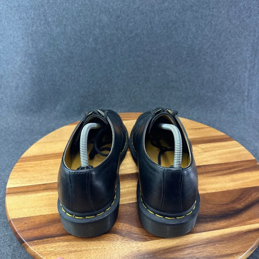 Doc Martens Mens 11 Oxford Dress Shoes Black Leather Platform Cushioned 11838